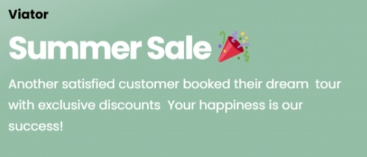viator sale